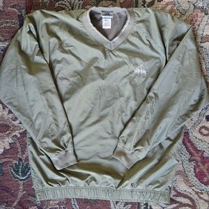 Y2K Adidas Gold Golf Pullover L